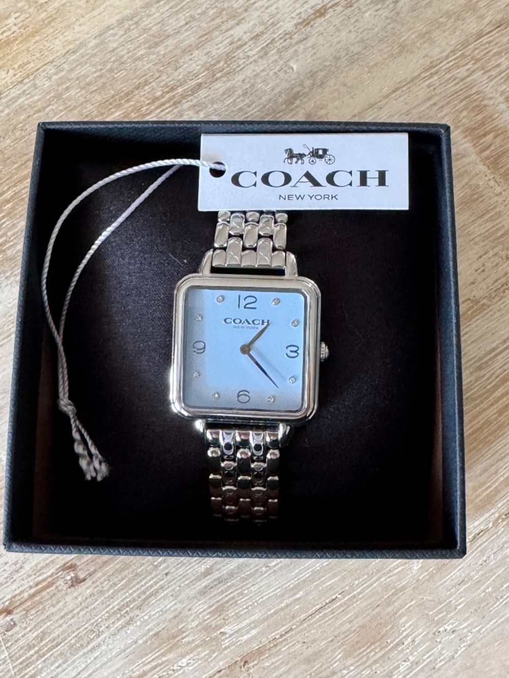 Coach Cass Watch Womens Light Blue & Silver SS 28mm CAZ19 - Picture 3 of 9